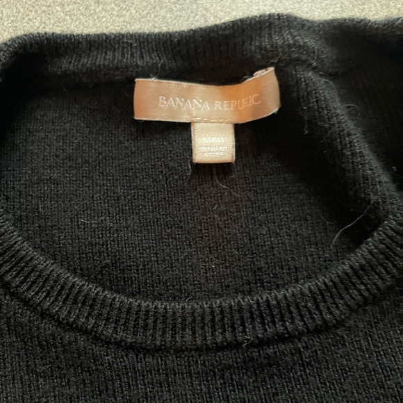 Banana Republic Black Thin Knit Sweater Dress Size M - Picture 7 of 13